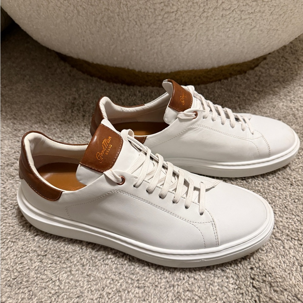 Good Man Brand White and Brown Sneakers